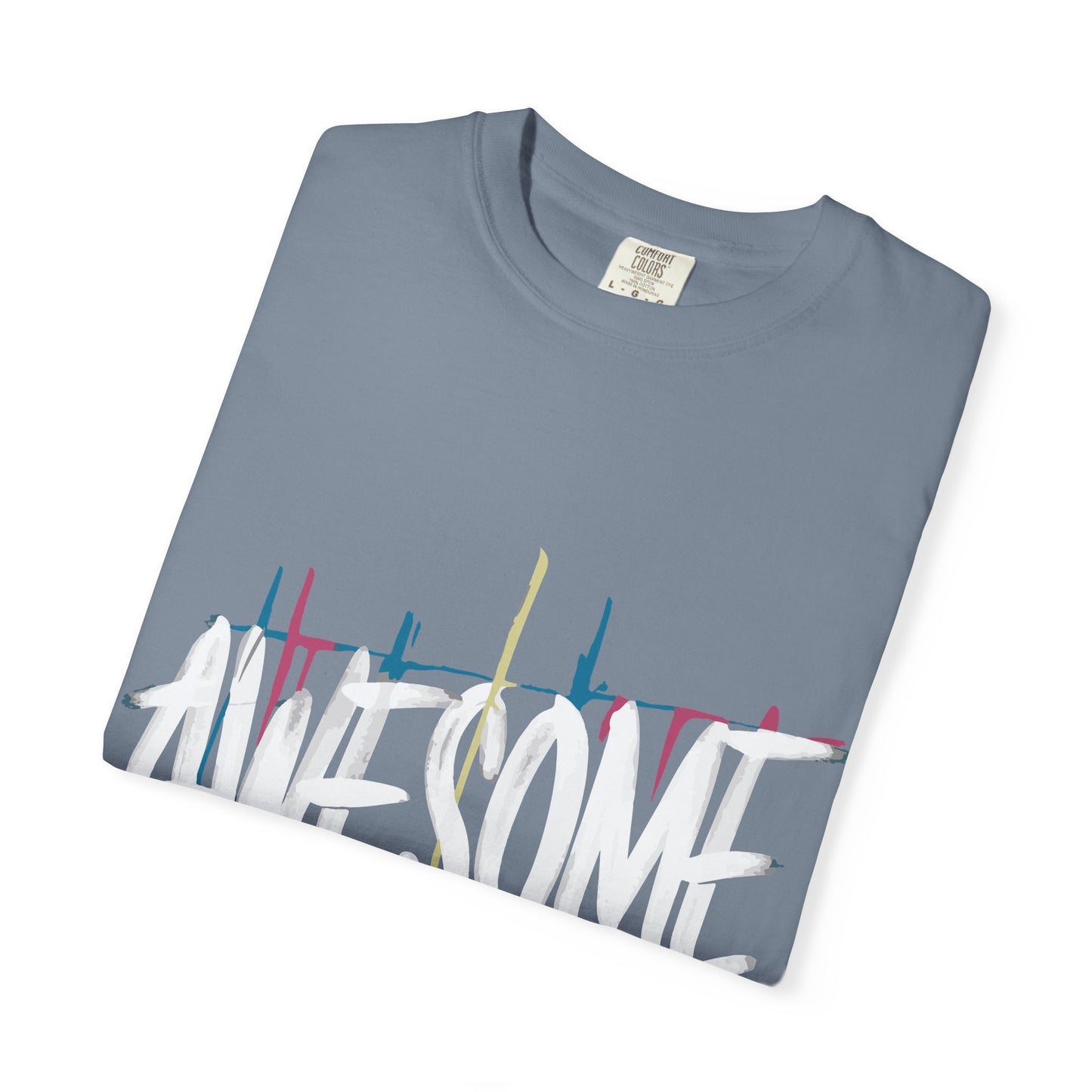 Abstract Paint Drip T-Shirt — Minimalist Colorful Brushstroke Tee