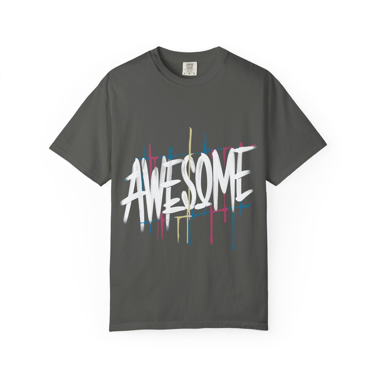 Abstract Paint Drip T-Shirt — Minimalist Colorful Brushstroke Tee