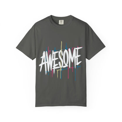 Abstract Paint Drip T-Shirt — Minimalist Colorful Brushstroke Tee