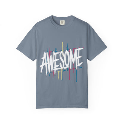 Abstract Paint Drip T-Shirt — Minimalist Colorful Brushstroke Tee