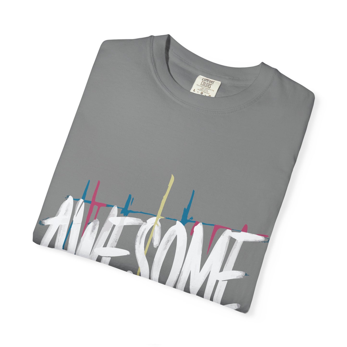 Abstract Paint Drip T-Shirt — Minimalist Colorful Brushstroke Tee