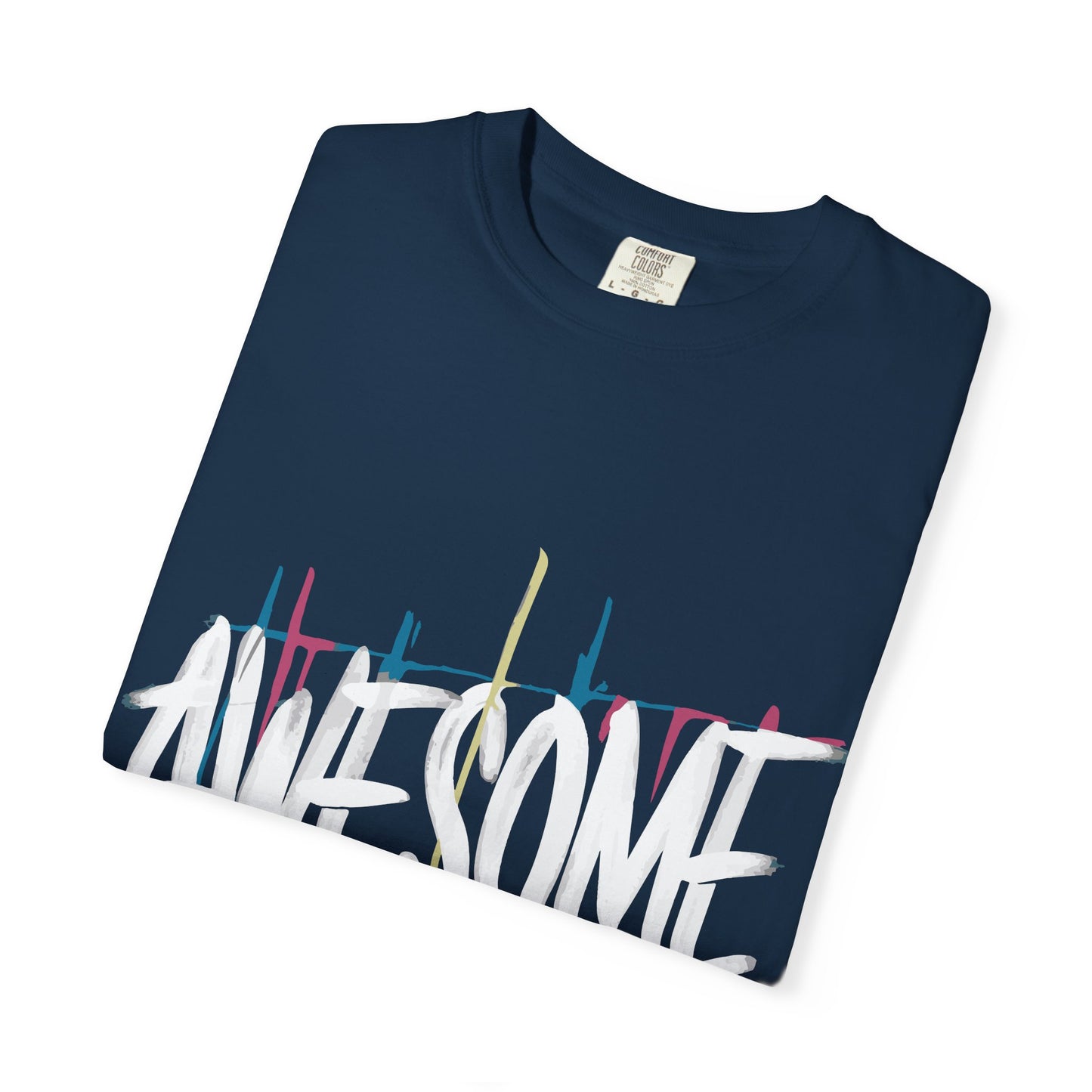 Abstract Paint Drip T-Shirt — Minimalist Colorful Brushstroke Tee