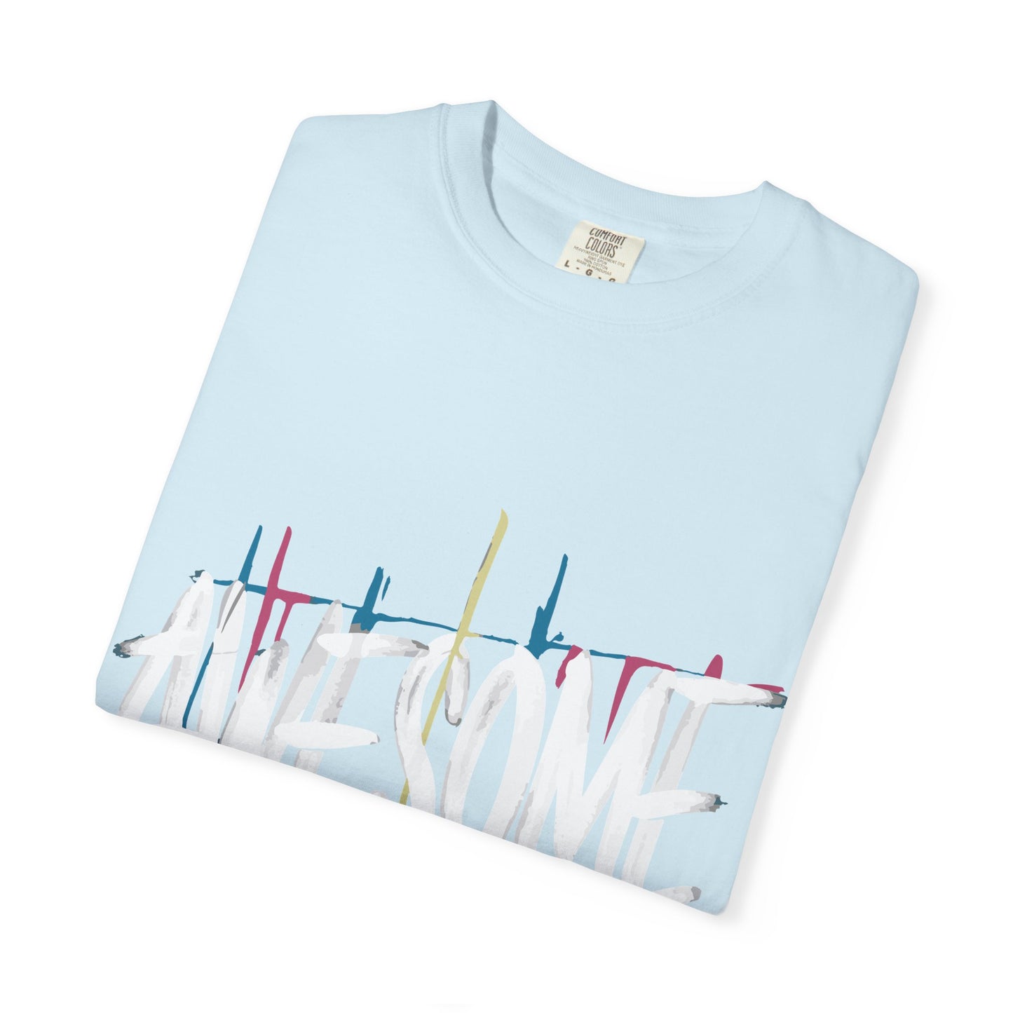 Abstract Paint Drip T-Shirt — Minimalist Colorful Brushstroke Tee