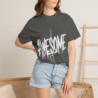 Abstract Paint Drip T-Shirt — Minimalist Colorful Brushstroke Tee