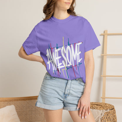 Abstract Paint Drip T-Shirt — Minimalist Colorful Brushstroke Tee
