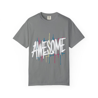 Abstract Paint Drip T-Shirt — Minimalist Colorful Brushstroke Tee