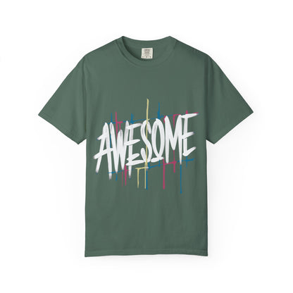 Abstract Paint Drip T-Shirt — Minimalist Colorful Brushstroke Tee