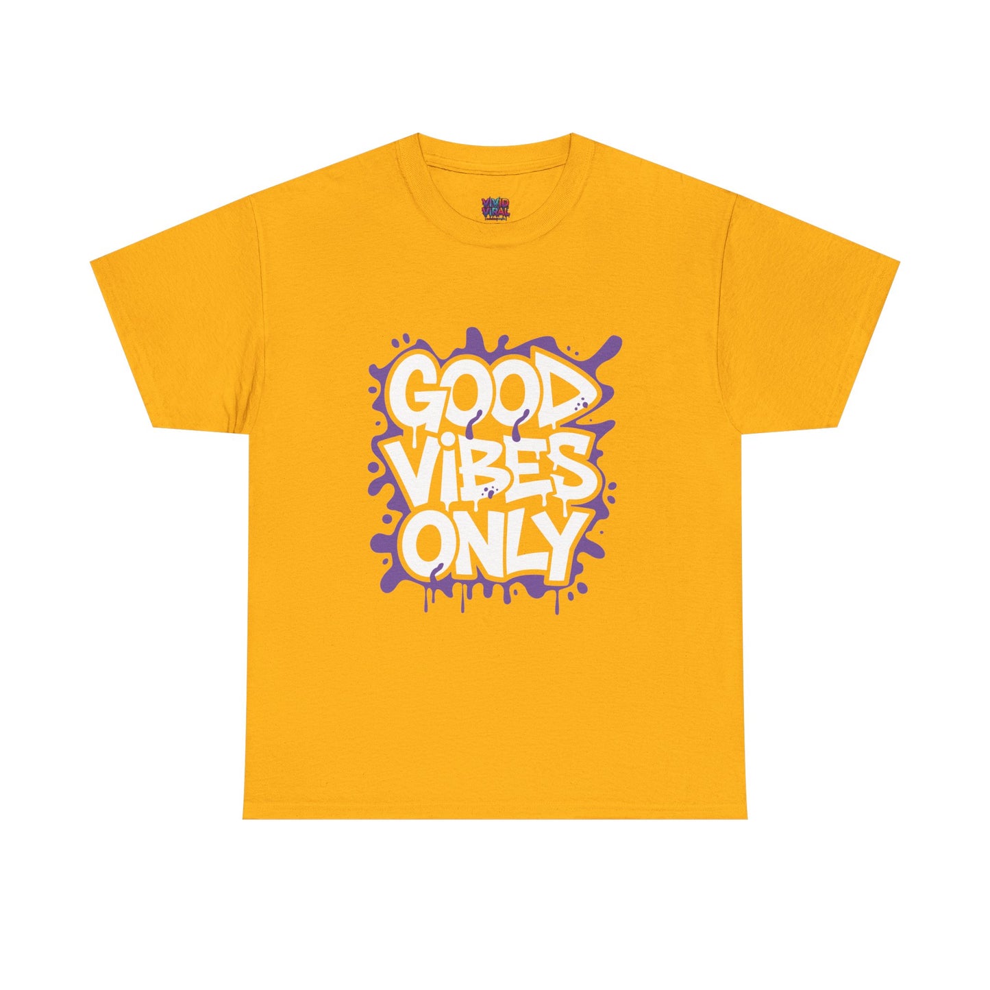 Good Vibes Only Tee — Graffiti Streetwear T‑Shirt, Positive Message Casual Top