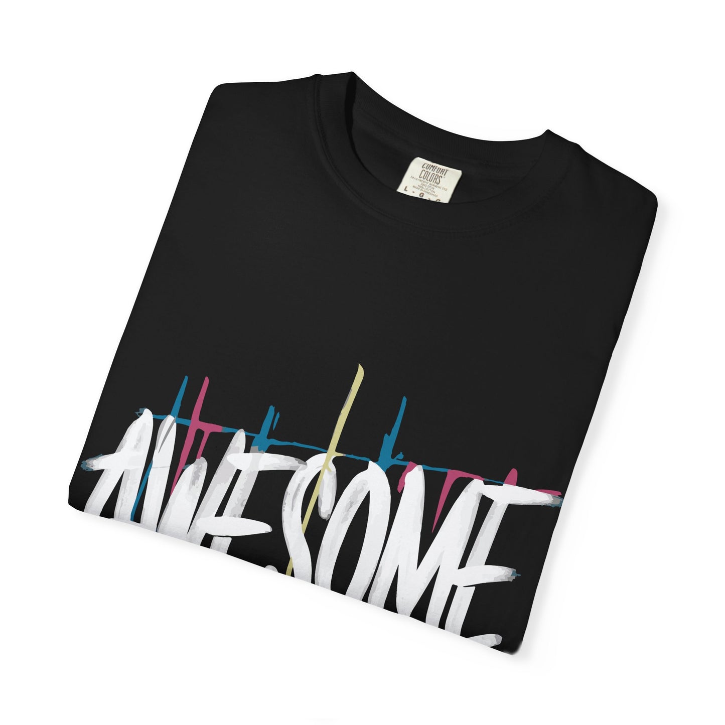 Abstract Paint Drip T-Shirt — Minimalist Colorful Brushstroke Tee