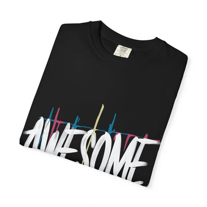 Abstract Paint Drip T-Shirt — Minimalist Colorful Brushstroke Tee