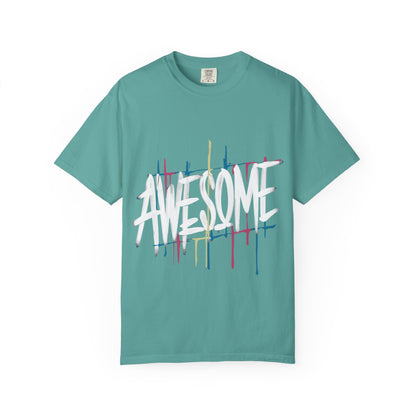 Abstract Paint Drip T-Shirt — Minimalist Colorful Brushstroke Tee