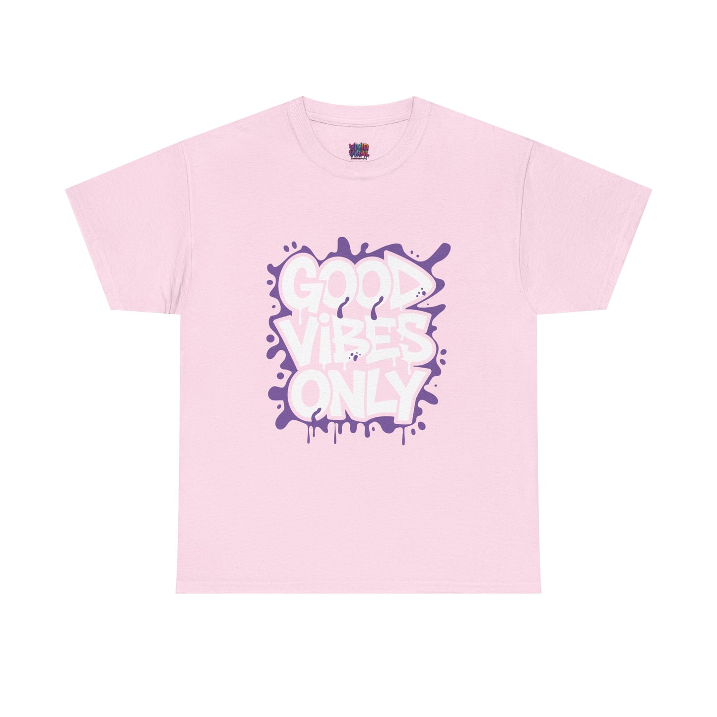 Good Vibes Only Tee — Graffiti Streetwear T‑Shirt, Positive Message Casual Top