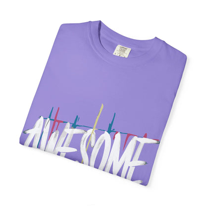 Abstract Paint Drip T-Shirt — Minimalist Colorful Brushstroke Tee