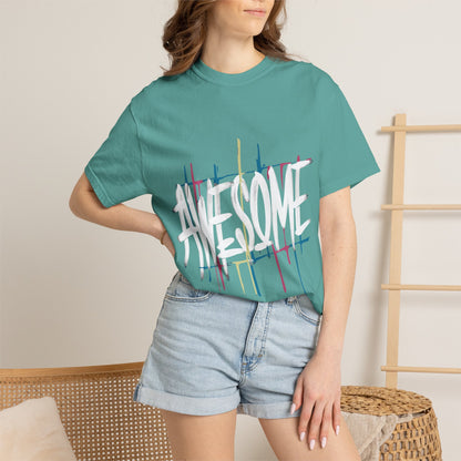 Abstract Paint Drip T-Shirt — Minimalist Colorful Brushstroke Tee