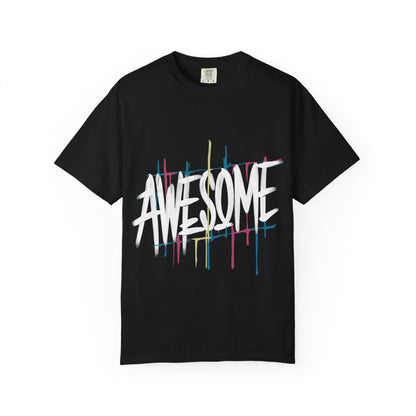 Abstract Paint Drip T-Shirt — Minimalist Colorful Brushstroke Tee