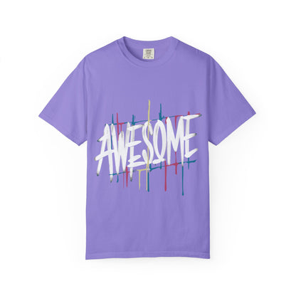 Abstract Paint Drip T-Shirt — Minimalist Colorful Brushstroke Tee