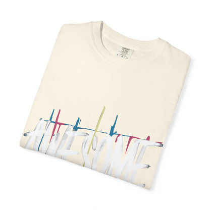 Abstract Paint Drip T-Shirt — Minimalist Colorful Brushstroke Tee