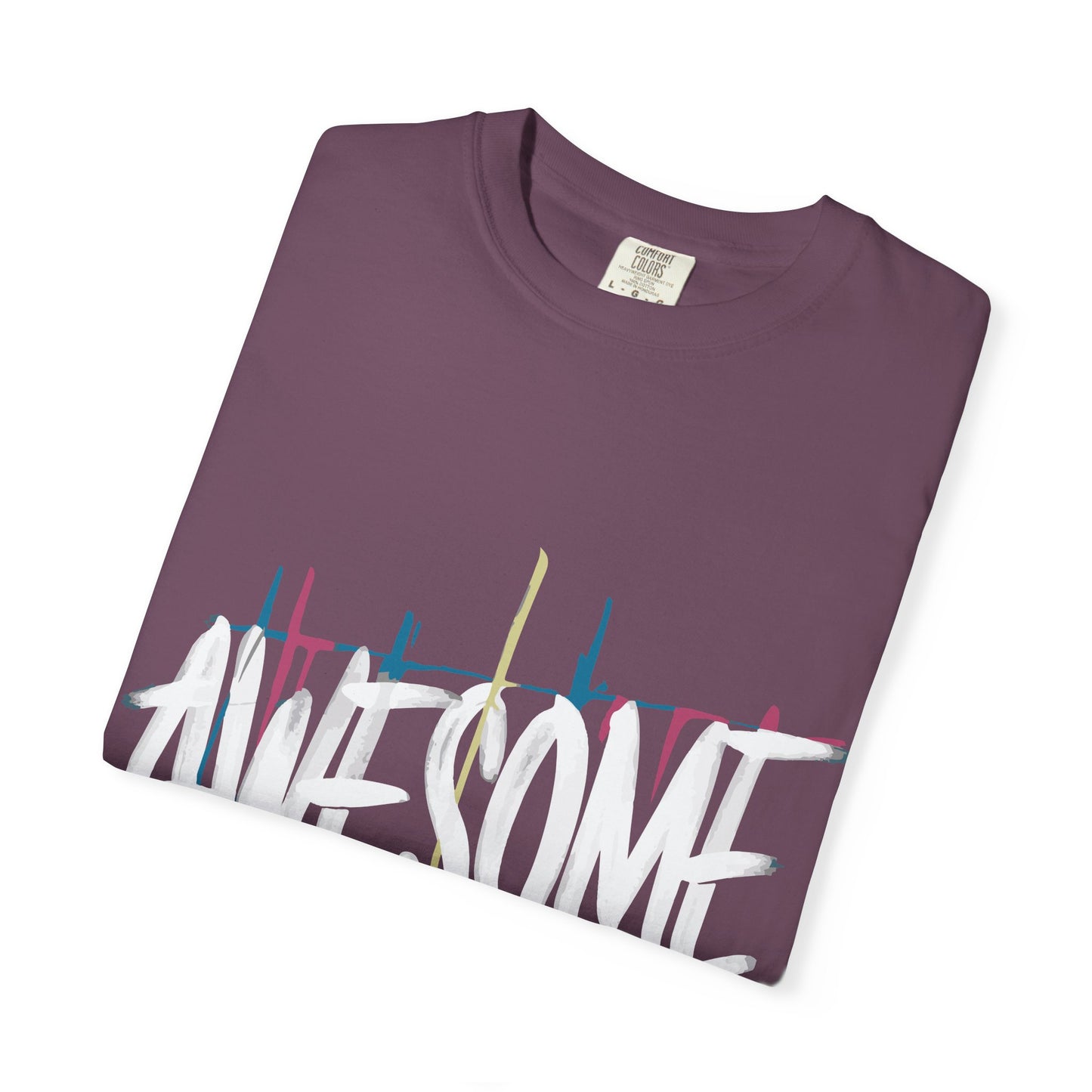 Abstract Paint Drip T-Shirt — Minimalist Colorful Brushstroke Tee
