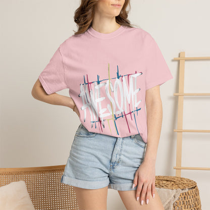 Abstract Paint Drip T-Shirt — Minimalist Colorful Brushstroke Tee