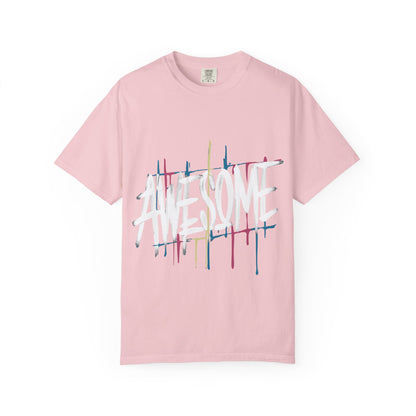 Abstract Paint Drip T-Shirt — Minimalist Colorful Brushstroke Tee