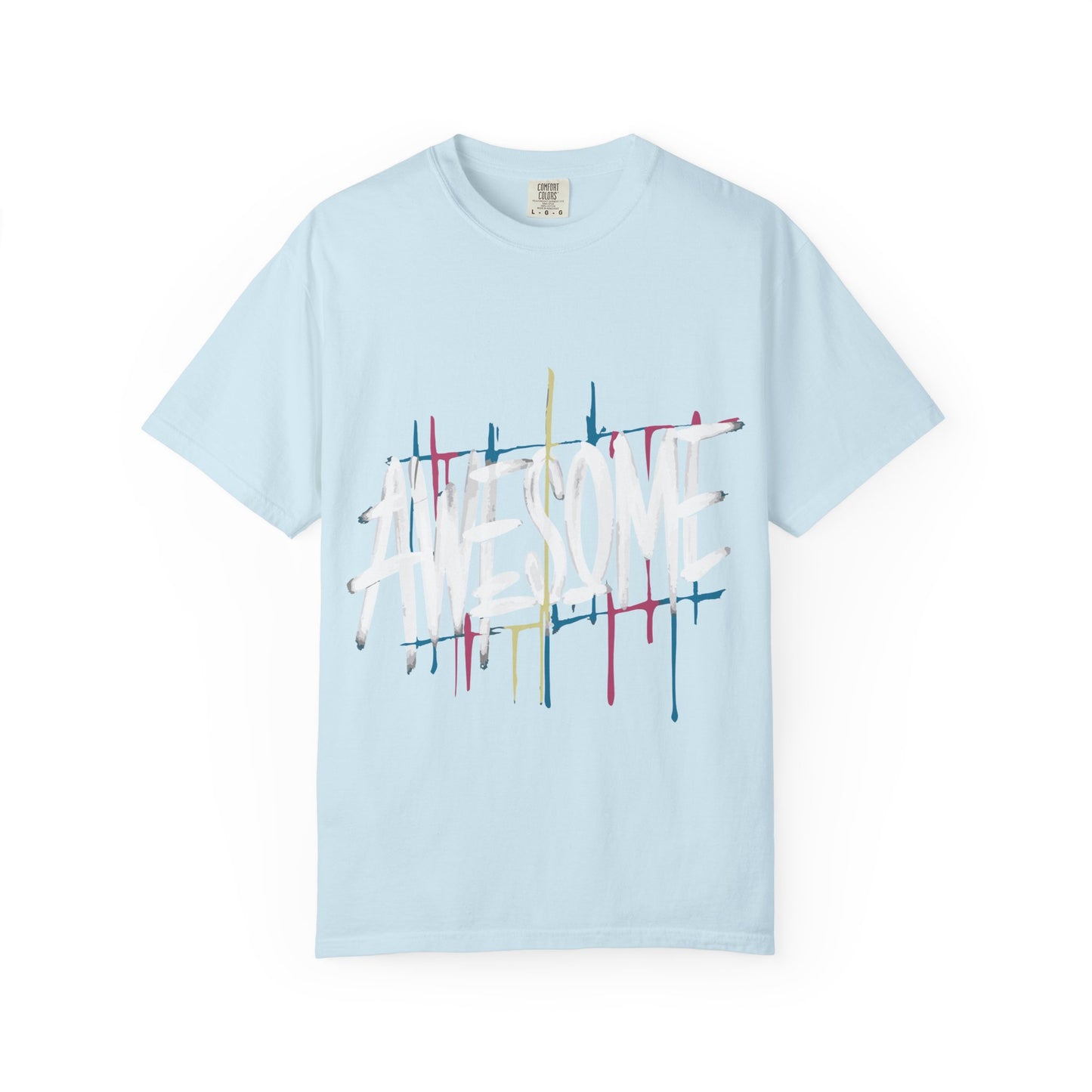 Abstract Paint Drip T-Shirt — Minimalist Colorful Brushstroke Tee
