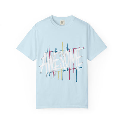 Abstract Paint Drip T-Shirt — Minimalist Colorful Brushstroke Tee